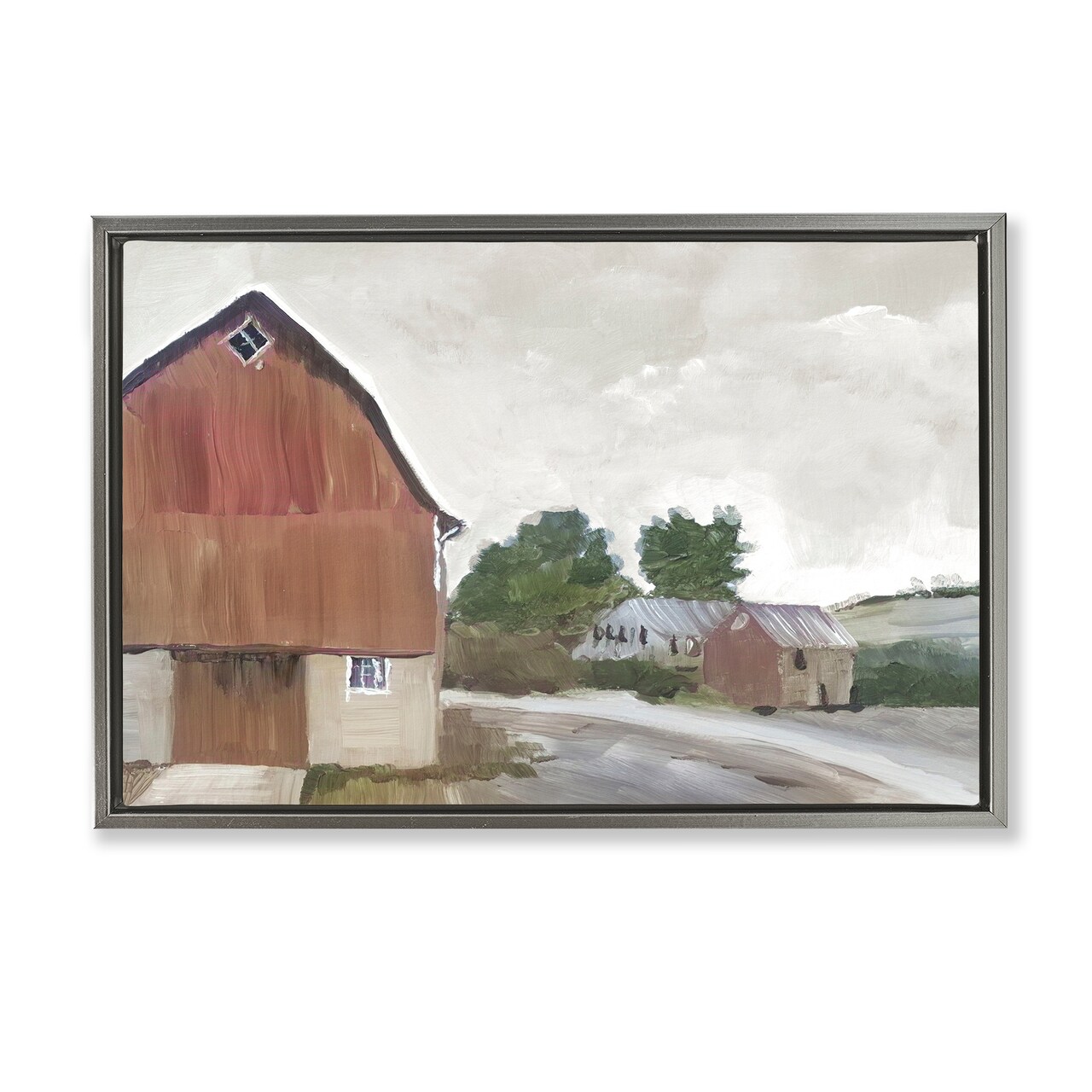 Stupell Industries Grace Farm Barn View Floating Frame, design by Errico & Slyp